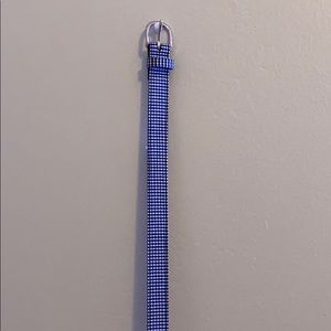 Target gingham navy blue/ black and white belt